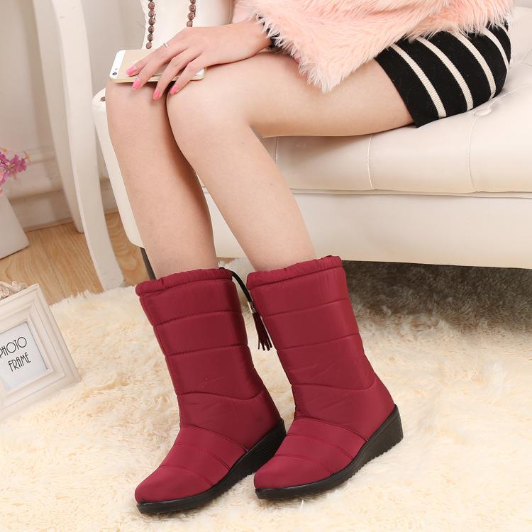 Boots Women Female Down Winter Waterproof Warm Ankle Snow Ladies Shoes Woman Fur Botas Mujer Casual Booties, Black
Boots Women Female Down Winter Waterproof Warm Ankle Snow Ladies Shoes Woman Fur Botas Mujer Casual Booties, Black