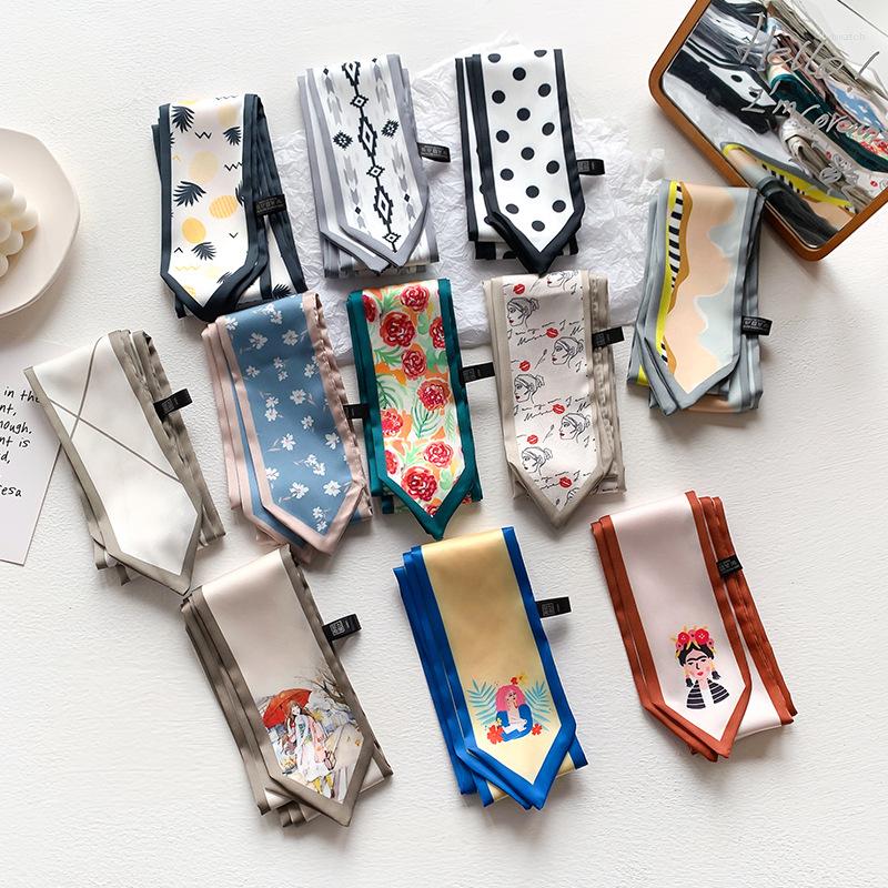 Scarves Refreshing Literary Small Silk Scarf Female Hair Band Slender Long Strip Streamer Tied Bag Belt Decorative Gift
Scarves Refreshing Literary Small Silk Scarf Female Hair Band Slender Long Strip Streamer Tied Bag Belt Decorative Gift