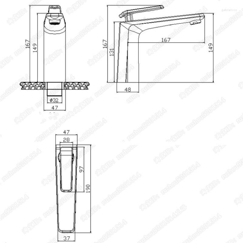 Single Lever Bathroom Sink Faucet - Brushed Finish Mixer Tap, Solid Brass Construction