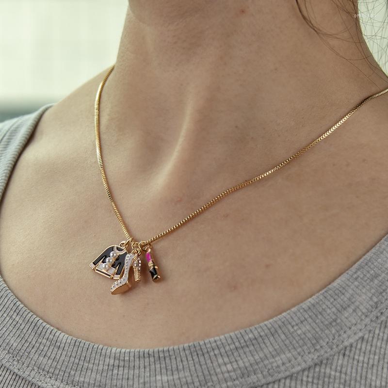 Pendant Necklaces Sweater Accessories Color Changing Pendants Heart Dancing Lipstick Gold Coat Hanger Woman High Heels Shoes Necklace
Pendant Necklaces Sweater Accessories Color Changing Pendants Heart Dancing Lipstick Gold Coat Hanger Woman High Heels Shoes Necklace