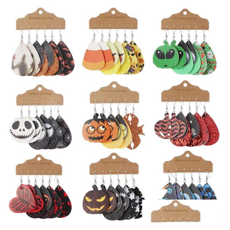 Charm Halloween Christmas Leather Earrings 4 Pairs Skeleton Owl Pumpkin Drop Festival Dangle Earring For Women Jewelry Delivery Dhnfy
Charm Halloween Christmas Leather Earrings 4 Pairs Skeleton Owl Pumpkin Drop Festival Dangle Earring For Women Jewelry Delivery Dhnfy