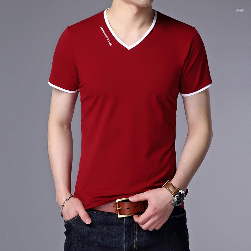 Men's T Shirts 2023 Summer Fashion Brand Clothing Tshirt Men Solid Color Slim Fit Short Sleeve Shirt Collar Casual T-Shirts, Red
Men's T Shirts 2023 Summer Fashion Brand Clothing Tshirt Men Solid Color Slim Fit Short Sleeve Shirt Collar Casual T-Shirts, Red