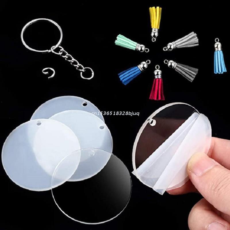 Keychains 48 Pcs Acrylic Keychain Blanks With Key Rings Round Clear Discs Circles Colorful Tassel Pendant Jump For DIY Dropship
Keychains 48 Pcs Acrylic Keychain Blanks With Key Rings Round Clear Discs Circles Colorful Tassel Pendant Jump For DIY Dropship