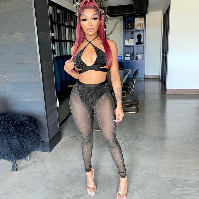 Women' Two Piece Pants Y2K Clothes Glitter 2 Set Sexy Sporty Girl Halter Bra Leggings Women Hollow Out Cross Crop Top Sheer Tight Trousers, White
Women' Two Piece Pants Y2K Clothes Glitter 2 Set Sexy Sporty Girl Halter Bra Leggings Women Hollow Out Cross Crop Top Sheer Tight Trousers, White