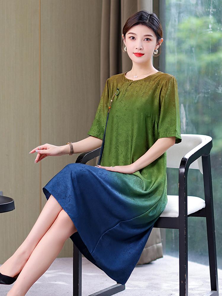 Party Dresses Summer Mulberry Silk Vintage Midi Dress 2023 O-Neck Korean Fashion Printing Elegant For Women Casual Vestidos De Fiesta, Photo color
Party Dresses Summer Mulberry Silk Vintage Midi Dress 2023 O-Neck Korean Fashion Printing Elegant For Women Casual Vestidos De Fiesta, Photo color