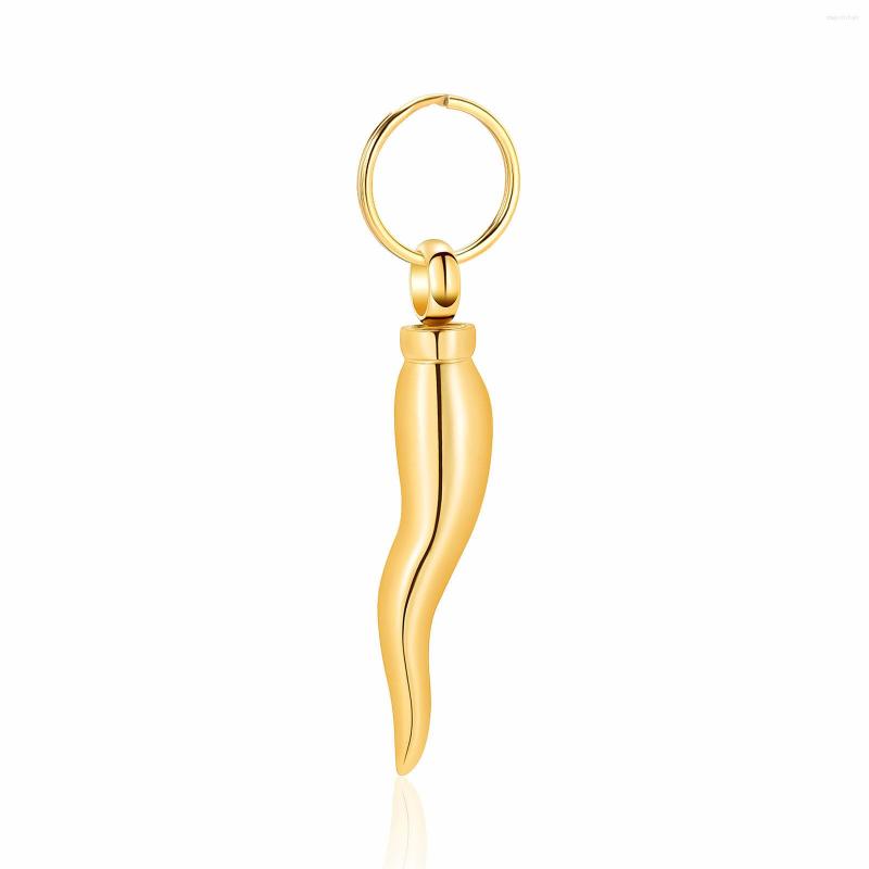 Chains Urn Keychain For Ashes Horn Cremation Jewelry Women Men Memorial Keepsake Locket Pendant