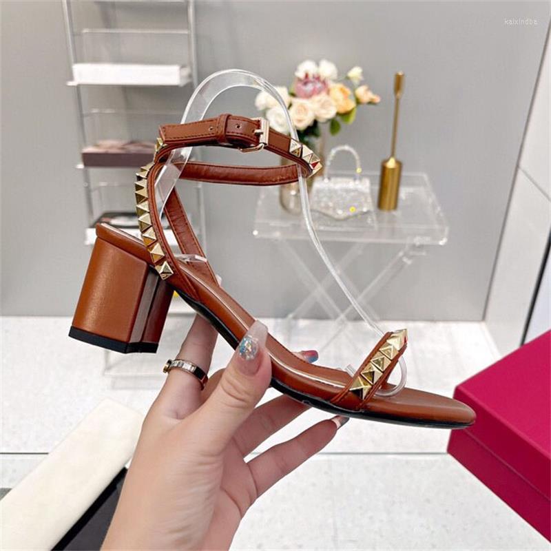 Sandals 2023 Spring Summer Round Toe Women Buckle Strap Shoes Rivet Decor Genuine Leather Sapato Feminino, Picture shown
Sandals 2023 Spring Summer Round Toe Women Buckle Strap Shoes Rivet Decor Genuine Leather Sapato Feminino, Picture shown