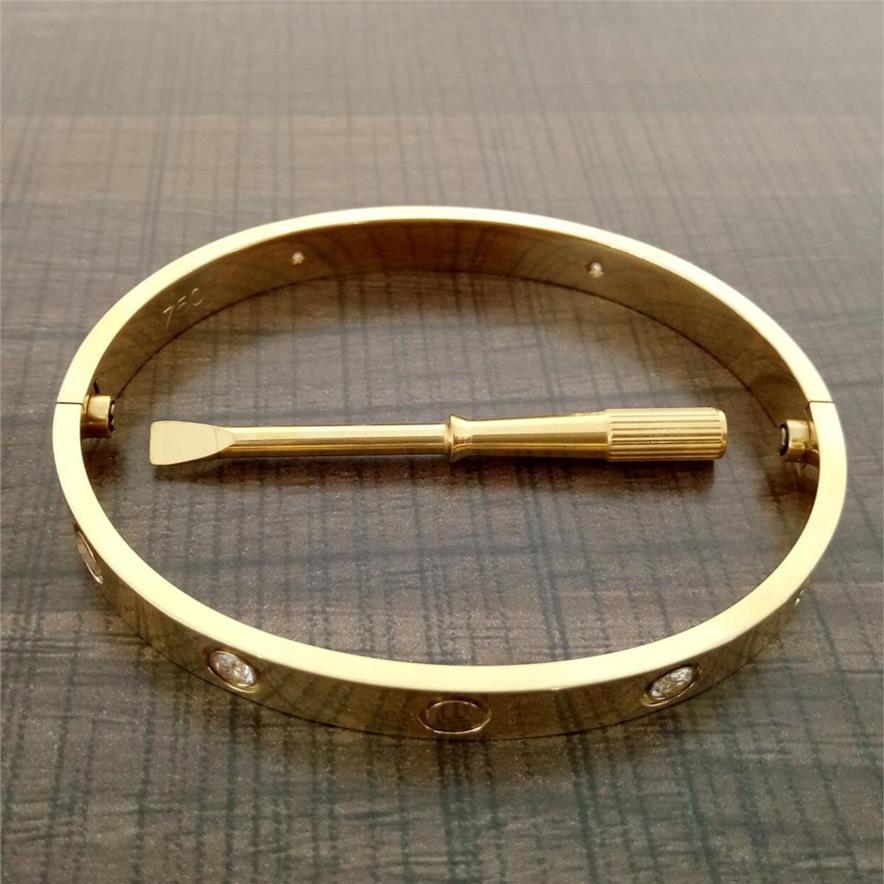Brand Love screw Bangles 316L Titanium steel Luxury cz stone screwdriver carter bracelets for women men love bracelets with origin283y
Brand Love screw Bangles 316L Titanium steel Luxury cz stone screwdriver carter bracelets for women men love bracelets with origin283y