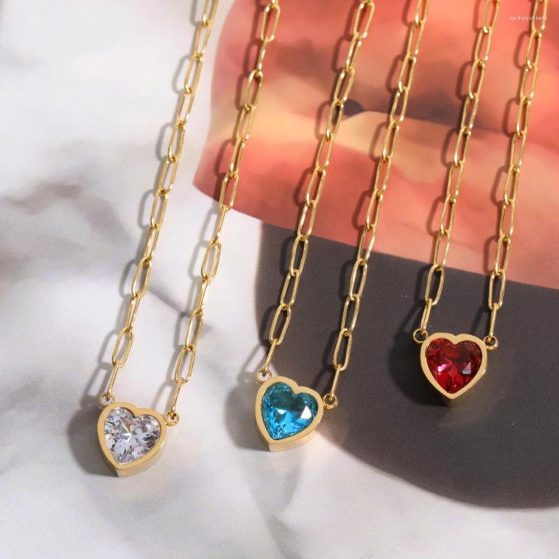 Pendant Necklaces Stainless Steel Romantic Love Necklace For Women Vintage Exquisite Luxury Peach Heart Zircon Fashion Jewelry
Pendant Necklaces Stainless Steel Romantic Love Necklace For Women Vintage Exquisite Luxury Peach Heart Zircon Fashion Jewelry