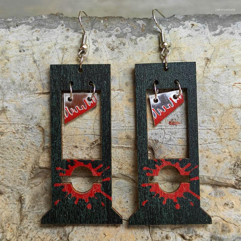 Dangle Earrings Halloween Decapitation Wooden Bloody Beheading Knife Scary For Women Pendientes
Dangle Earrings Halloween Decapitation Wooden Bloody Beheading Knife Scary For Women Pendientes