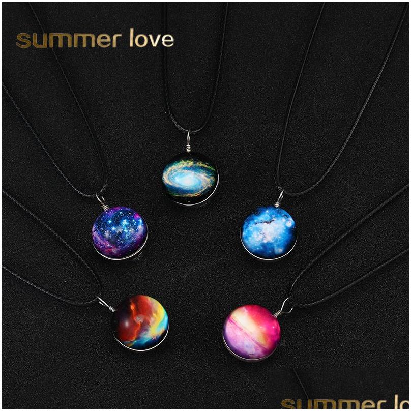 Pendant Necklaces Fashion Doublesided Neba Necklace Glow In The Dark Space Universe Glass Galaxy Solar System With Luminous Drop Del Dhclj
Pendant Necklaces Fashion Doublesided Neba Necklace Glow In The Dark Space Universe Glass Galaxy Solar System With Luminous Drop Del Dhclj