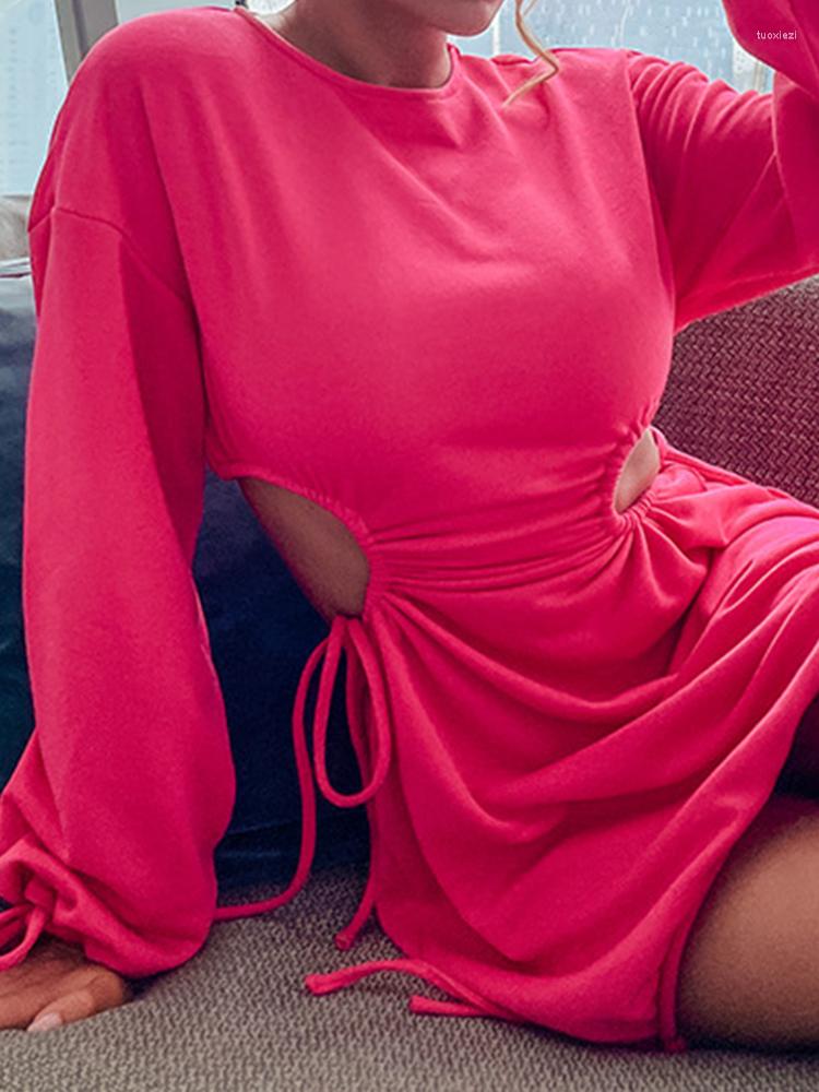 Casual Dresses OMSJ Lantern Sleeve Drawstring Mini Cute Waist Cut Out Ruched Full High Club Party Wear Fall Winter, Yellow
Casual Dresses OMSJ Lantern Sleeve Drawstring Mini Cute Waist Cut Out Ruched Full High Club Party Wear Fall Winter, Yellow