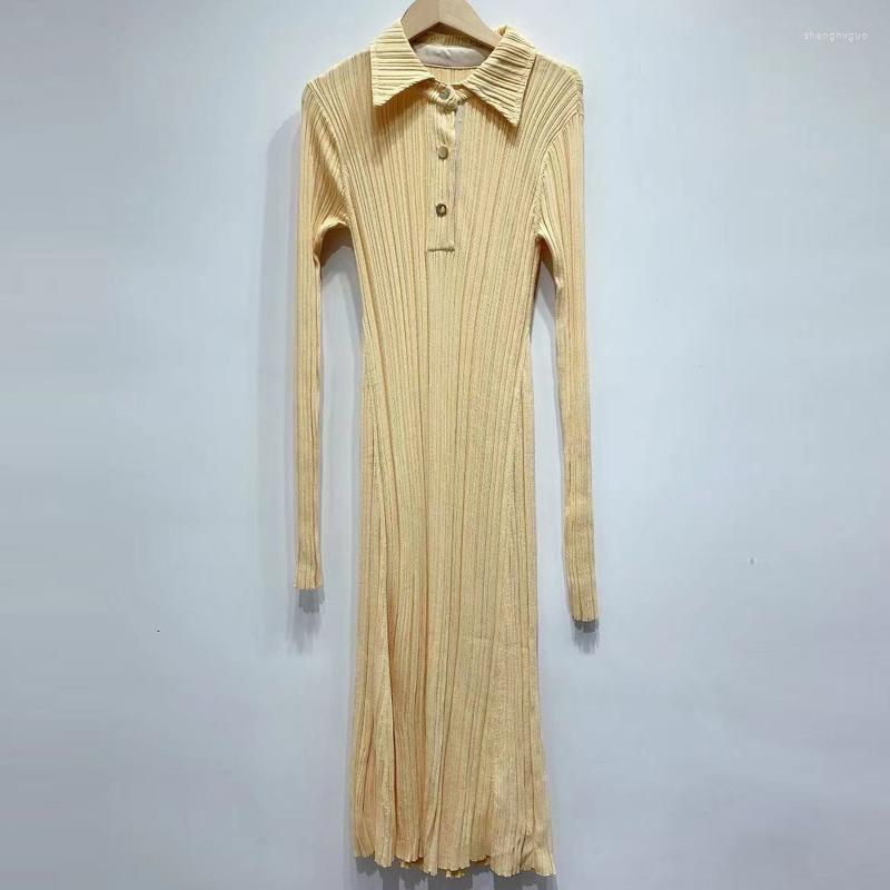Casual Dresses Women Lapel Long Sleeve Solid High Waist Knitted Dress Elegant Lady Loose Oversize Elastic Vestidos Summer 2023, Dr20550
Casual Dresses Women Lapel Long Sleeve Solid High Waist Knitted Dress Elegant Lady Loose Oversize Elastic Vestidos Summer 2023, Dr20550