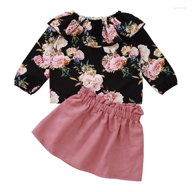 Clothing Sets Toddler Girls Clothes Set Spring Autum Kids Rose Print Long-sleeved Top Short Skirt 2PCS Suit Baby Children Outfits, Pink
Clothing Sets Toddler Girls Clothes Set Spring Autum Kids Rose Print Long-sleeved Top Short Skirt 2PCS Suit Baby Children Outfits, Pink