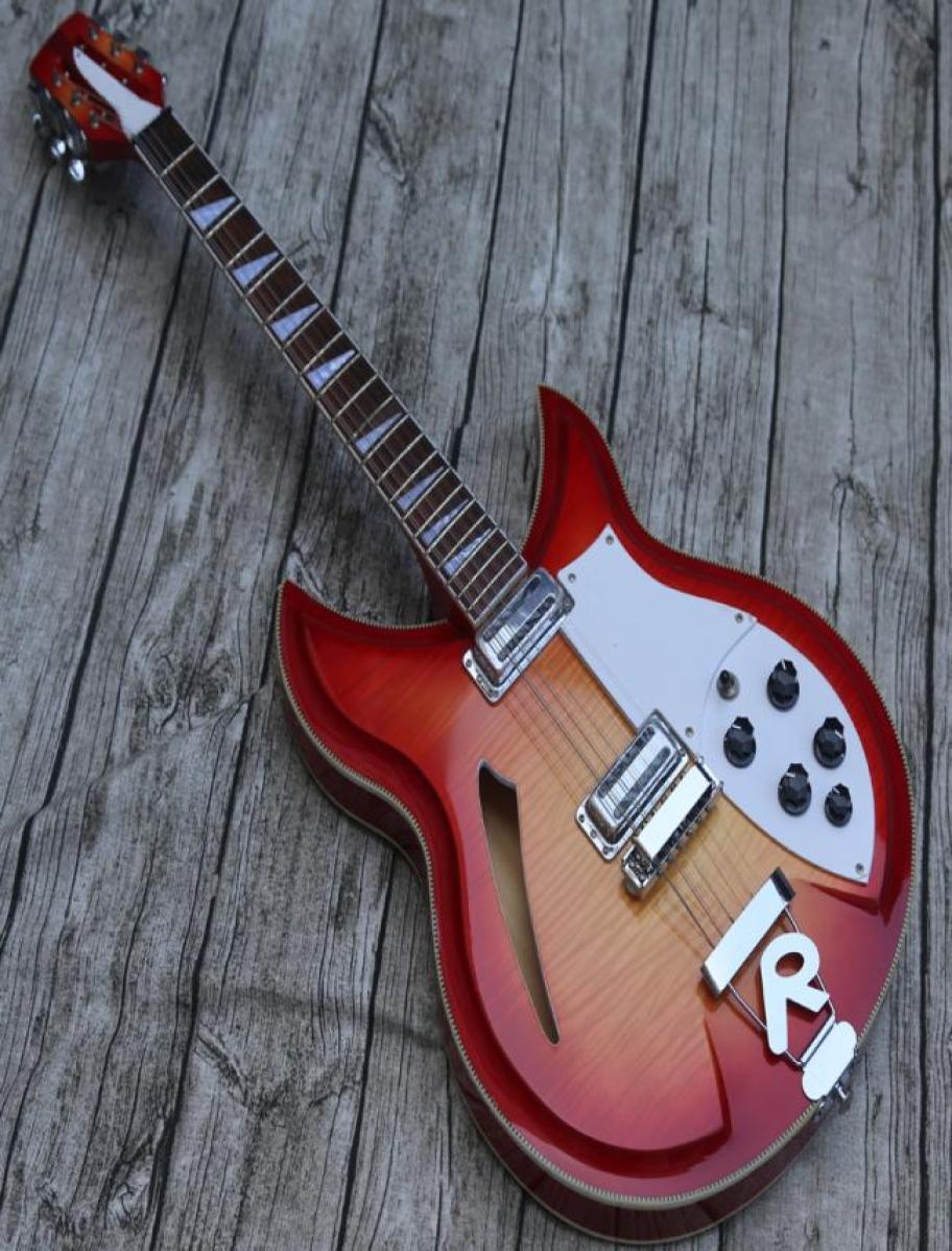 China 12 strings 381 Cherry red Guitar C S semi hollow body 381V69 Mapleglo Electric Guitar9684232
China 12 strings 381 Cherry red Guitar C S semi hollow body 381V69 Mapleglo Electric Guitar9684232
