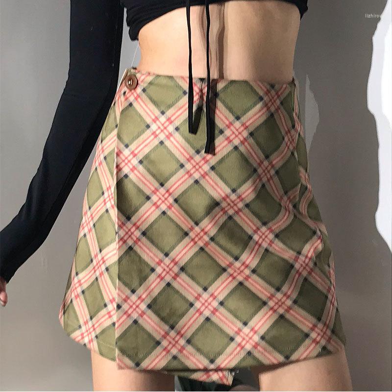 Skirts Plaid Wrap Mini Skirt High Waist With One Button Check Witz Women E-girl Aesthetic Y2K Streetwear /, Multi
Skirts Plaid Wrap Mini Skirt High Waist With One Button Check Witz Women E-girl Aesthetic Y2K Streetwear /, Multi