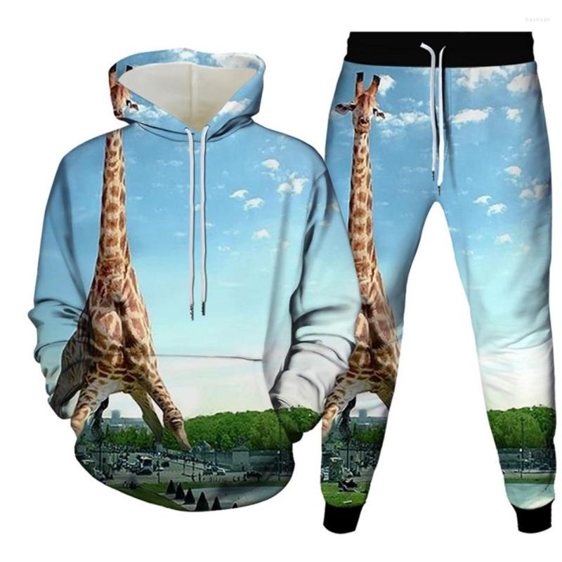Men' Tracksuits Two Piece Set Women Animal Giraffe Print Hoody Coat Top Hoodies Pants Tracksuit Suits Men Casual Sporty Outfits Plus Size, As picture show
Men' Tracksuits Two Piece Set Women Animal Giraffe Print Hoody Coat Top Hoodies Pants Tracksuit Suits Men Casual Sporty Outfits Plus Size, As picture show