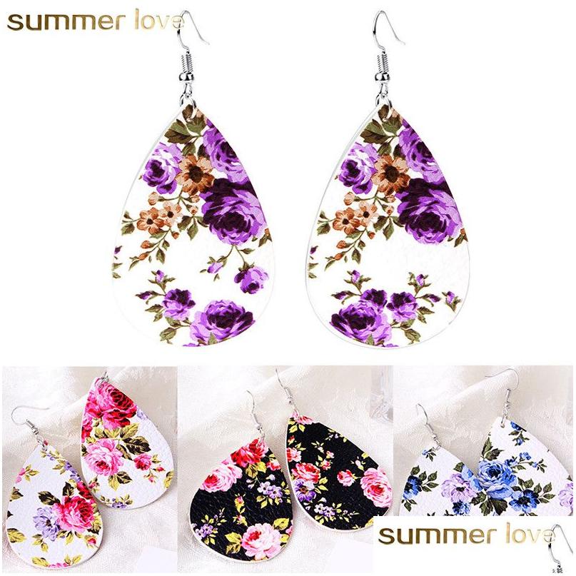 Charm Printing Floral Pu Leather Teardrop Oval Earrings Fashion Statement Style Jewelry Christmas Gift 6 Colors Womens Unique Des Dr Dh2Tq
Charm Printing Floral Pu Leather Teardrop Oval Earrings Fashion Statement Style Jewelry Christmas Gift 6 Colors Womens Unique Des Dr Dh2Tq