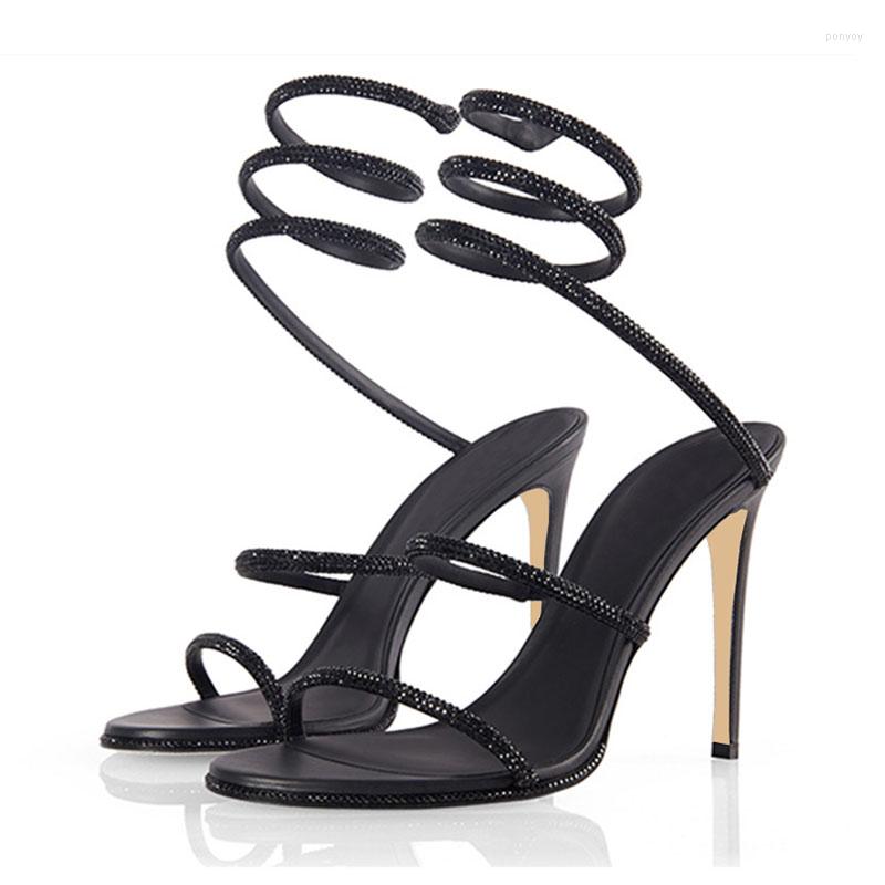 Sandals Arden Furtado Summer Women's Round Toe Open Stilettos Heels Serpentine Rhinestone Elegant Ankle Strap Party, Black
Sandals Arden Furtado Summer Women's Round Toe Open Stilettos Heels Serpentine Rhinestone Elegant Ankle Strap Party, Black