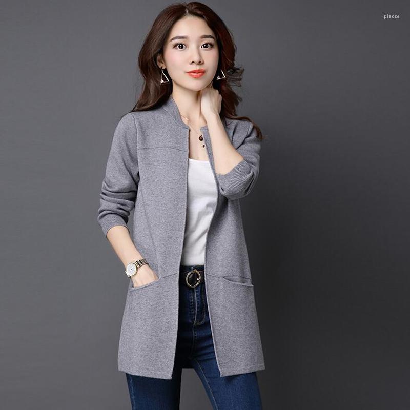 Women' Knits Grey Long Section Knit Cardigans Sweater 2023 Autumn Winter Loose Coat Female Slim Top Pocket Solid Color, Pink
Women' Knits Grey Long Section Knit Cardigans Sweater 2023 Autumn Winter Loose Coat Female Slim Top Pocket Solid Color, Pink