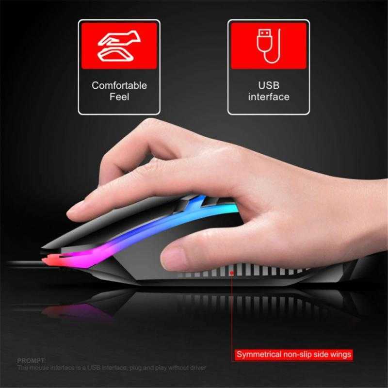Keyboards RYRA Gamer Keyboard And Mouse Combo Set RGB LED 104-Key Wired Waterproof Gaming Keyboard Mouse Notebook Laptop Desktop PC Tablet G230525