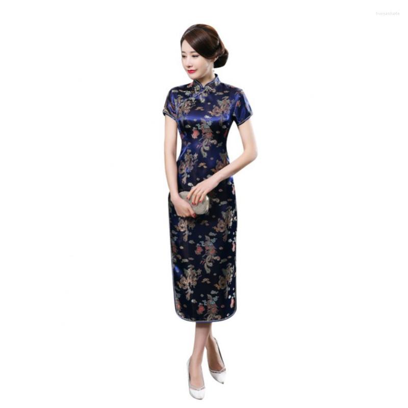 Casual Dresses Traditional Chinese Women Long Cheongsam Bridesmaid Short Sleeve Evening Dress, Lake blue
Casual Dresses Traditional Chinese Women Long Cheongsam Bridesmaid Short Sleeve Evening Dress, Lake blue