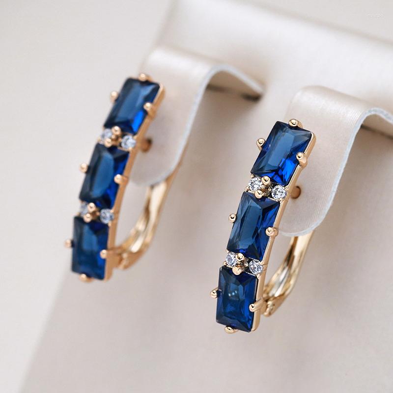 Dangle Earrings Kinel Full Blue Natural Zircon Drop For Women Fashion Oblong 585 Rose Gold Color High Quality Daily Fine Jewelry
Dangle Earrings Kinel Full Blue Natural Zircon Drop For Women Fashion Oblong 585 Rose Gold Color High Quality Daily Fine Jewelry