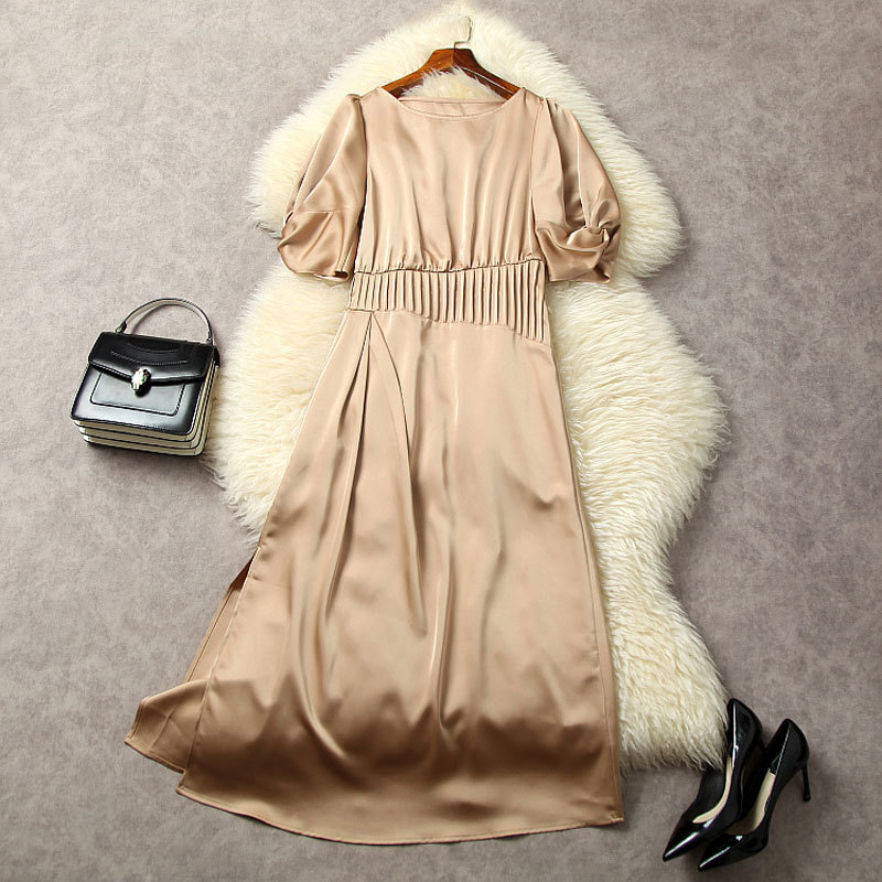 2023 Summer Black / Khaki Solid Color Panelled Split Dress 1/2 Half Sleeve Round Neck Midi Casual Dresses L3W222367
2023 Summer Black / Khaki Solid Color Panelled Split Dress 1/2 Half Sleeve Round Neck Midi Casual Dresses L3W222367