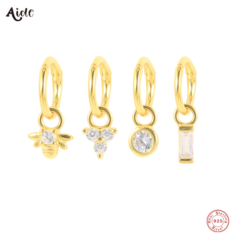 Aide 1pc 925 Sterling Silver 6mm Circle Piercing Hoops For Women CZ Zircon Bee Charm Daith Cartilage Helix Tragus Hoop Earrings
Aide 1pc 925 Sterling Silver 6mm Circle Piercing Hoops For Women CZ Zircon Bee Charm Daith Cartilage Helix Tragus Hoop Earrings