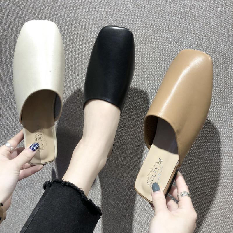 Slippers Summer Square Toe Muller Shoes Fashion Flat Comfortable Baotou Sandals Light Casual Beach Slides Sandalias De Mujer, Black
Slippers Summer Square Toe Muller Shoes Fashion Flat Comfortable Baotou Sandals Light Casual Beach Slides Sandalias De Mujer, Black