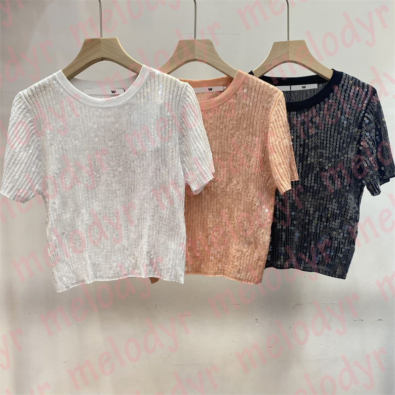 Summer Slim Short Tees Shiny Sequin Short Sleeve Tops for Womens Round Neck Short T Shirts, 03
Summer Slim Short Tees Shiny Sequin Short Sleeve Tops for Womens Round Neck Short T Shirts, 03
