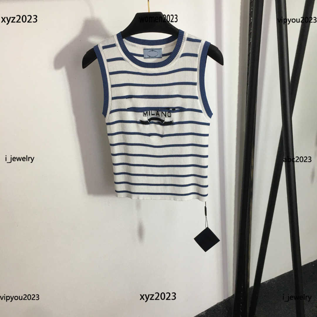 Woman Letter striped slim knit vest high quality Lady tank tops girl Camis Round neck sleeveless T-shirt #Multiple product, Multi 
Woman Letter striped slim knit vest high quality Lady tank tops girl Camis Round neck sleeveless T-shirt #Multiple product, Multi