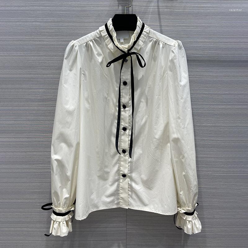 Women' Blouses 2023 Women' Preppy Style Spring Autumn Sweet French Long-sleeved White Shirt Bow Decoration Casual, No.1
Women' Blouses 2023 Women' Preppy Style Spring Autumn Sweet French Long-sleeved White Shirt Bow Decoration Casual, No.1