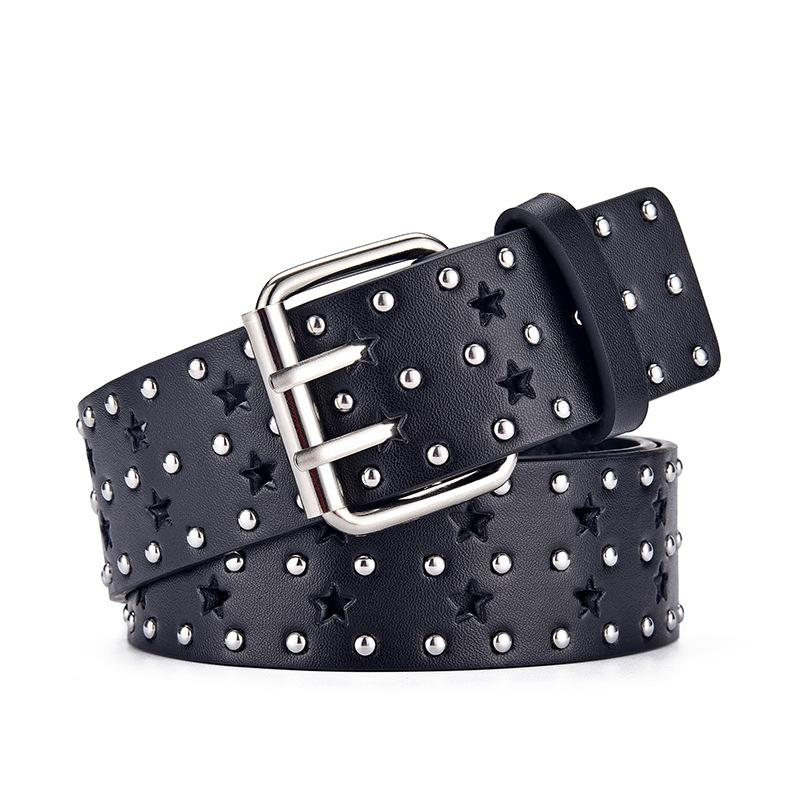 Belts Cool Girl Hollow Out Women Star For PU Leather Punk Style Ladies Retro Rivet Decorative Pin Buckle Jeans, White
Belts Cool Girl Hollow Out Women Star For PU Leather Punk Style Ladies Retro Rivet Decorative Pin Buckle Jeans, White