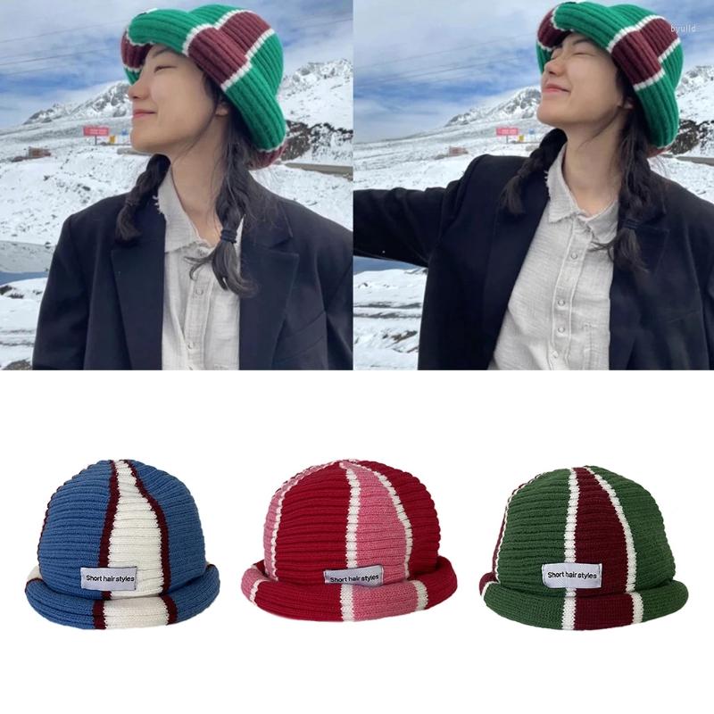 Berets 3-color Striped Round Knitted Hat Wool Landlord Hipster Docker O11 21 Drop, Green
Berets 3-color Striped Round Knitted Hat Wool Landlord Hipster Docker O11 21 Drop, Green