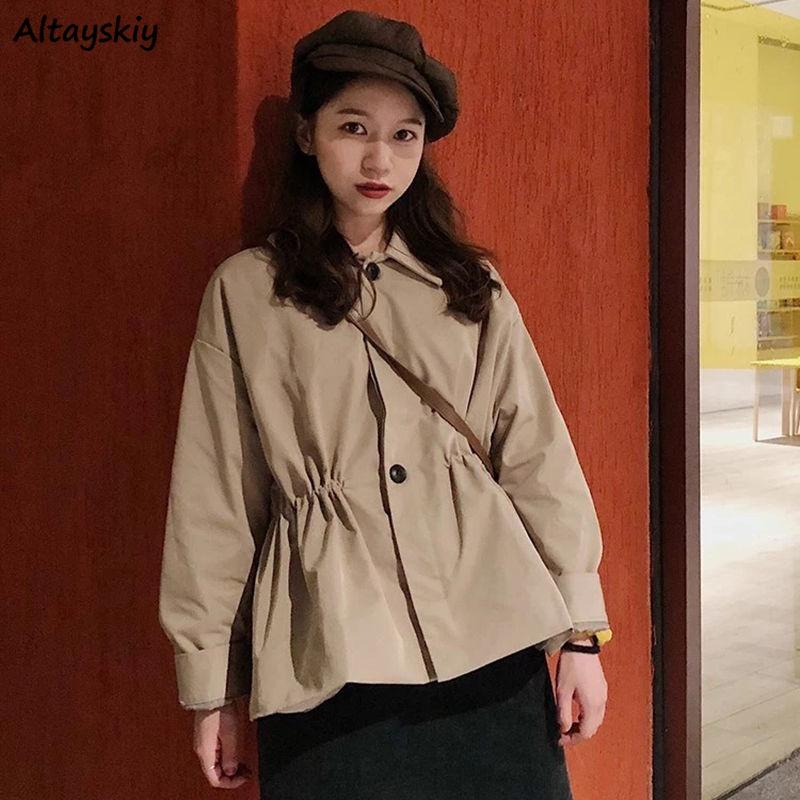 Women' Trench Coats Women Khaki Spring Autumn Solid Loose Simple All-match Outwear Waist Hugging A-line Daily Korean Plus Size -4XL Coat
Women' Trench Coats Women Khaki Spring Autumn Solid Loose Simple All-match Outwear Waist Hugging A-line Daily Korean Plus Size -4XL Coat