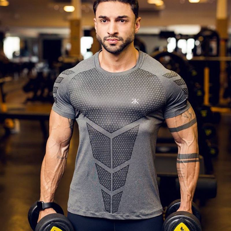 mens t shirt European and American Sports Tights Fitness Short Sleeved Quick-drying Running Top Training Basketball High Elastic T-shirts, White
mens t shirt European and American Sports Tights Fitness Short Sleeved Quick-drying Running Top Training Basketball High Elastic T-shirts, White