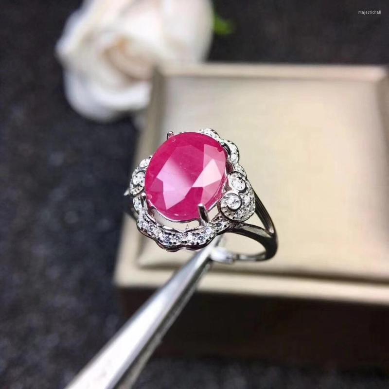 Cluster Rings Fashion Ring Ruby Real And Natural 925 Sterling Silver 8 10mm Gemstone Fine Women Jewelry
Cluster Rings Fashion Ring Ruby Real And Natural 925 Sterling Silver 8 10mm Gemstone Fine Women Jewelry