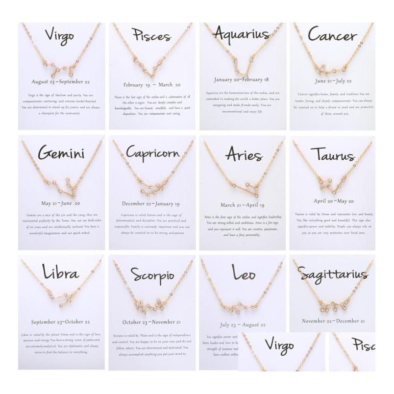 Pendant Necklaces 12 Constellation Zodiac Sign Necklace Horoscope Zircon Korean Jewelry Star Galaxy Libra Astrology Gift With Retail Dhltf
Pendant Necklaces 12 Constellation Zodiac Sign Necklace Horoscope Zircon Korean Jewelry Star Galaxy Libra Astrology Gift With Retail Dhltf