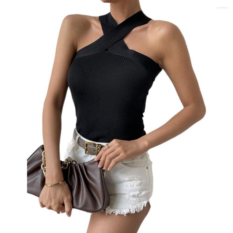Women' Tanks European And American Summer Women' Simple Sexy Cross Knitted Strap Tank Top, Beige
Women' Tanks European And American Summer Women' Simple Sexy Cross Knitted Strap Tank Top, Beige