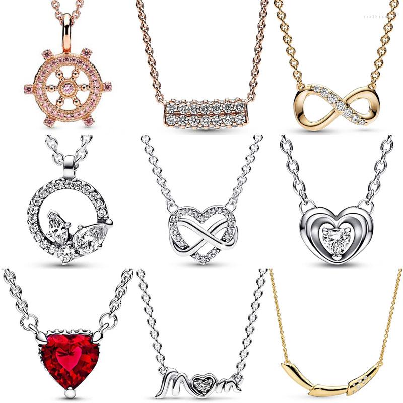 Chains Sparkling Infinity Heart Rose Ships Helm Timeless Bar Collier 925 Sterling Silver Necklace For Europe Bead Charm DIY Jewelry
Chains Sparkling Infinity Heart Rose Ships Helm Timeless Bar Collier 925 Sterling Silver Necklace For Europe Bead Charm DIY Jewelry