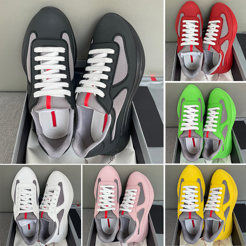 Americas Cup Men Sneakers Shoes Luxury Designer Breathable Mesh Soft Rubber Bike Trainers Technical Fabric Calfskin Casual Walking Blue Black White EU38-45
Americas Cup Men Sneakers Shoes Luxury Designer Breathable Mesh Soft Rubber Bike Trainers Technical Fabric Calfskin Casual Walking Blue Black White EU38-45