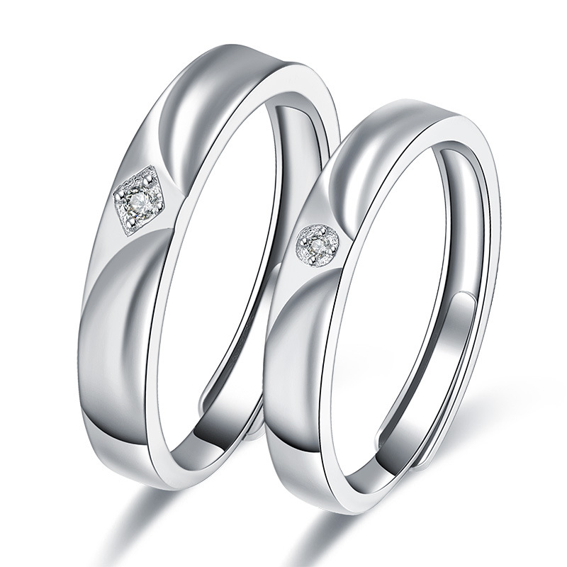 Classic Couple Rings Platinum plated Silver Color Wedding Rings Set for men and women
Classic Couple Rings Platinum plated Silver Color Wedding Rings Set for men and women