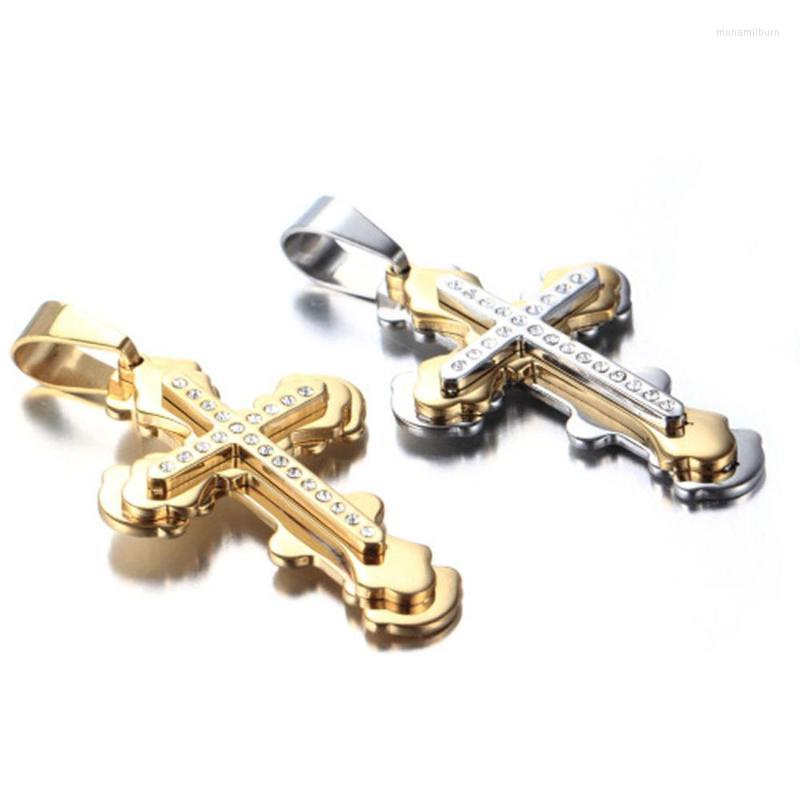 Pendant Necklaces Trendy Stainless Steel Christian Cross With Bling CZ Men's Boy's Jewelry Necklace Free Box Link Chain 24inch
Pendant Necklaces Trendy Stainless Steel Christian Cross With Bling CZ Men's Boy's Jewelry Necklace Free Box Link Chain 24inch