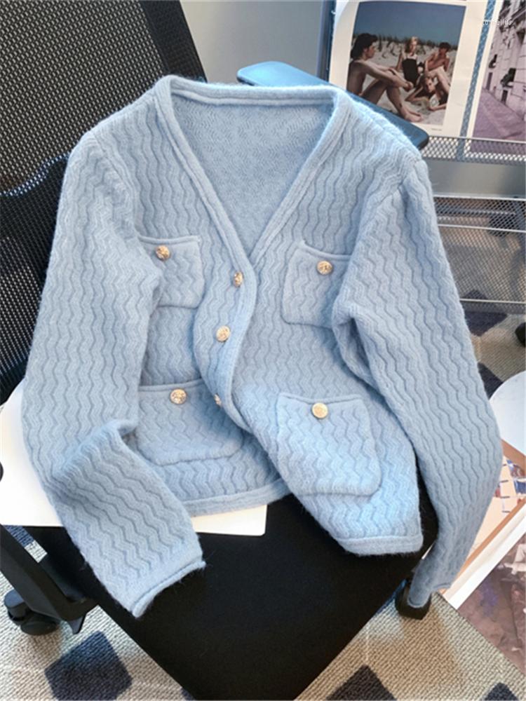 Women's Knits Women White Color Knitted Cardigans Winter Pockets Loose Casual Elegant Lady Jumpers Sweater Pink Short Tops
Women's Knits Women White Color Knitted Cardigans Winter Pockets Loose Casual Elegant Lady Jumpers Sweater Pink Short Tops