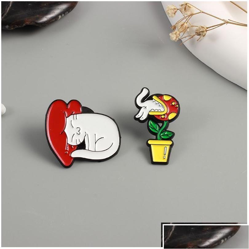 Pins Brooches Pins Cartoon Animal For Women Big White Cat Hits My Beating Heart Enamel Paint Lapel Piranha Eats Kitten Bad Drop Del Dhcun
Pins Brooches Pins Cartoon Animal For Women Big White Cat Hits My Beating Heart Enamel Paint Lapel Piranha Eats Kitten Bad Drop Del Dhcun