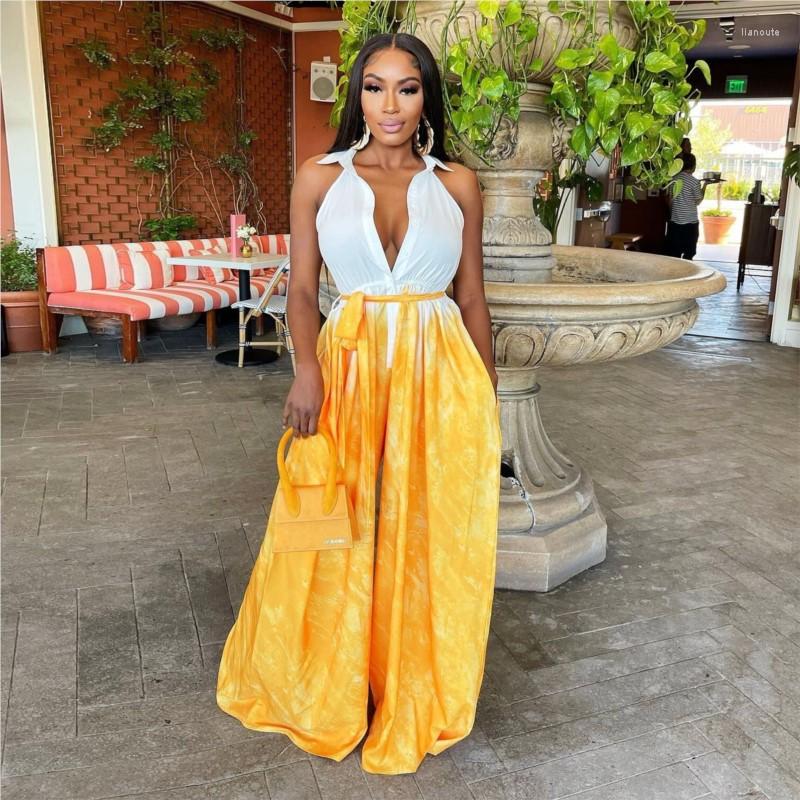 Ethnic Clothing African Women Jumpsuit Summer Dashiki Elegant Wide Leg Pants Sexy Print Shirt Collar High Waist Trousers Long Pant
Ethnic Clothing African Women Jumpsuit Summer Dashiki Elegant Wide Leg Pants Sexy Print Shirt Collar High Waist Trousers Long Pant