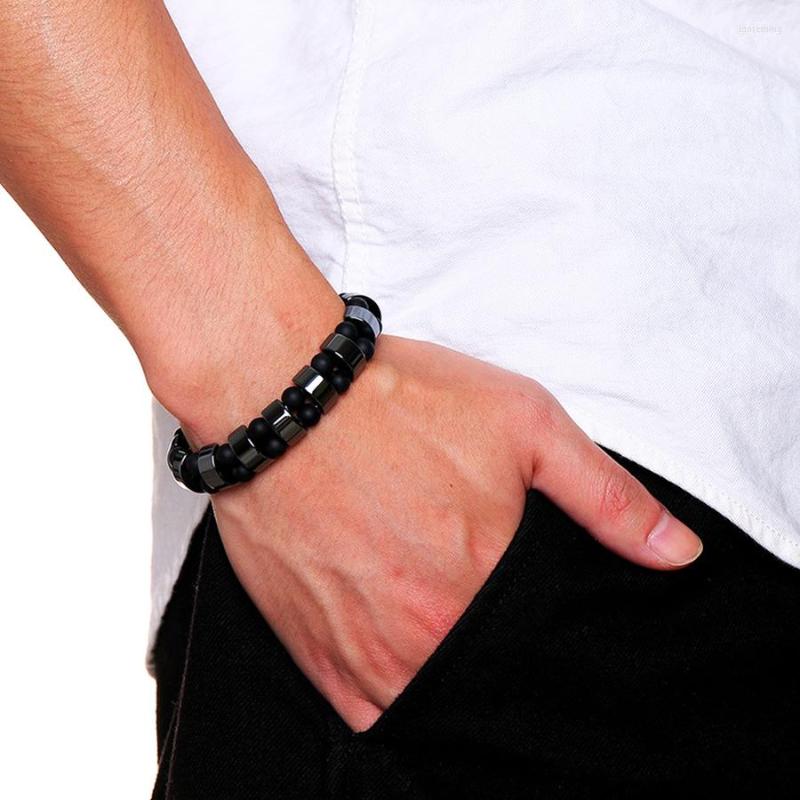 Strand Creative Double Hematite Bracelets Men; Charm For Women Men Natural Energy Stone Bracelet Jewelry
Strand Creative Double Hematite Bracelets Men; Charm For Women Men Natural Energy Stone Bracelet Jewelry