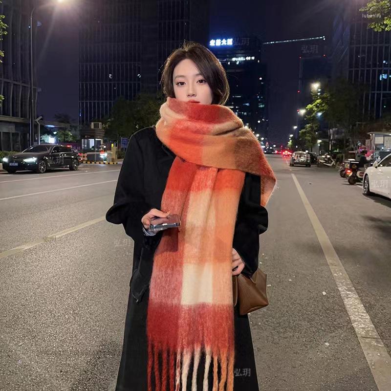 Scarves European And A Men's Women's Autumn Winter Fashion Warm Rainbow Plaid Shawl Tassels Thicken Mohair Scarf
Scarves European And A Men's Women's Autumn Winter Fashion Warm Rainbow Plaid Shawl Tassels Thicken Mohair Scarf