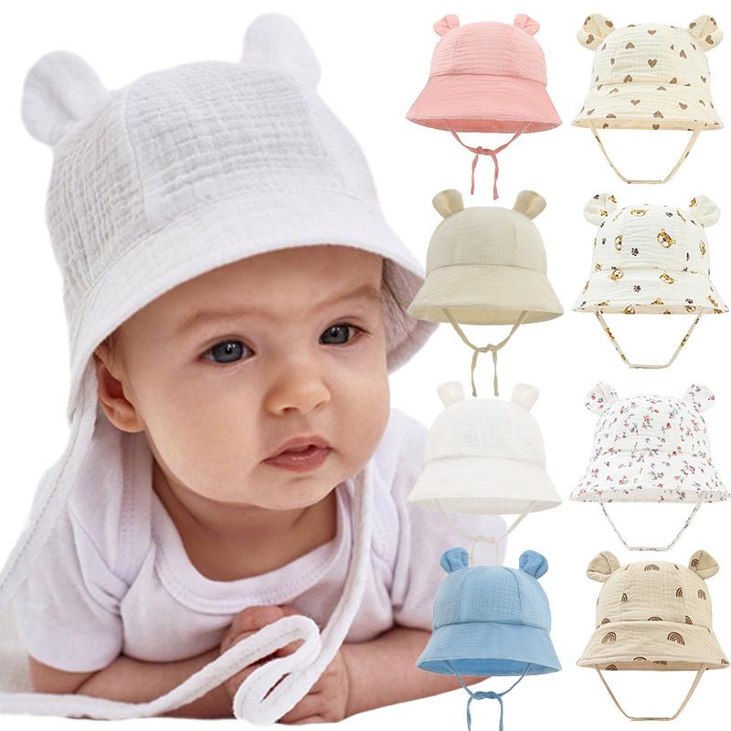 Hair Accessories Muslin Baby Bucket Hats For Girls Boys Summer Born Hat Cute Print Panama Fisherman Cap Outdoor Infant Sun Caps 3-12 Months, Big flower
Hair Accessories Muslin Baby Bucket Hats For Girls Boys Summer Born Hat Cute Print Panama Fisherman Cap Outdoor Infant Sun Caps 3-12 Months, Big flower
